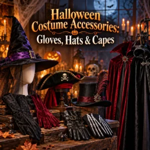 Halloween Costume Gloves, Hats and Capes